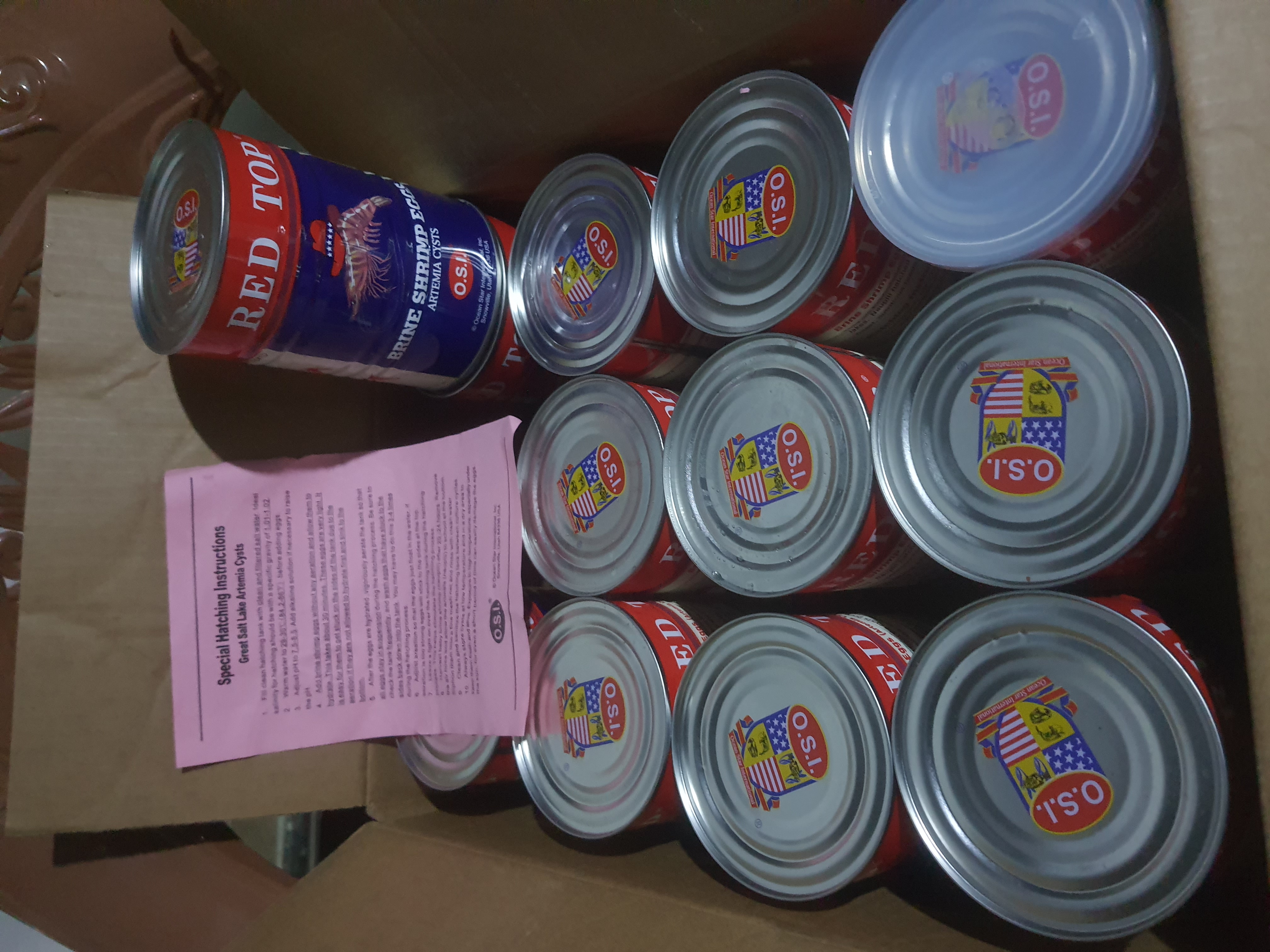 RED TOP Brineshimp Tin 454G